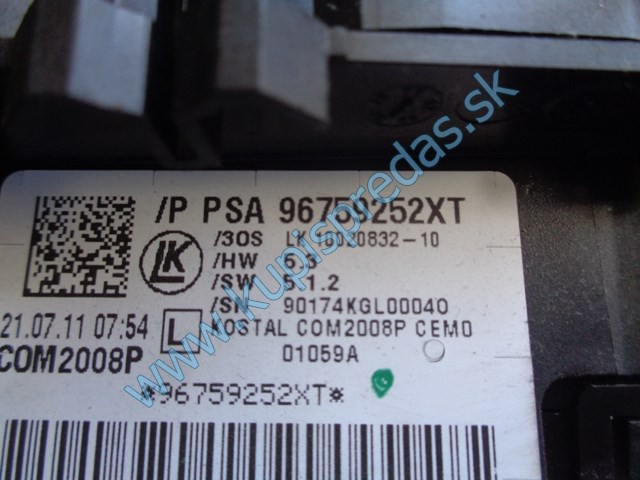 združený prepínač na citroen c4 B7, 96759252xt, 